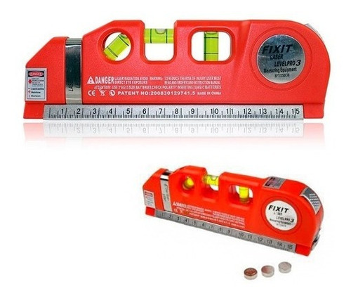 Herramienta 3 En1 Nivel Huincha Laser Multiuso Construccion