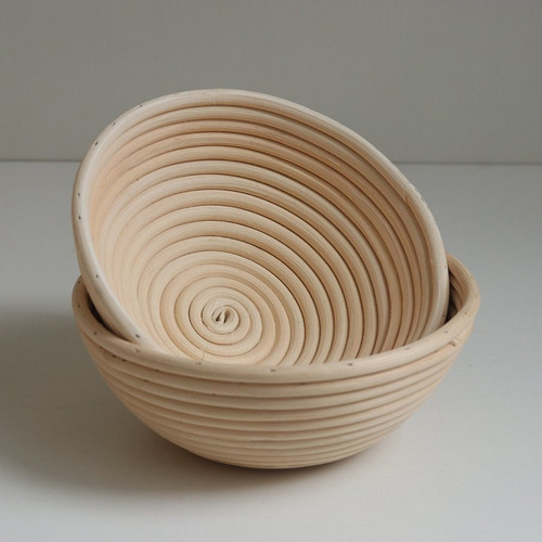Imagen 3 de 10 de Banneton Redondo De Ø23 X 8.5cm - Cesta De Rattan - Cukin