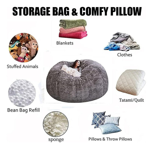 Sofa Large Lazy Bean Bag Family Lounge Ultra Comfortable