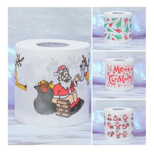 Papel Higiénico De - Papel Higiénico Navideño De 2 Papá