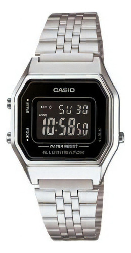Relógio Feminino Digital Casio Vintage La680wa-1bdf - Prata