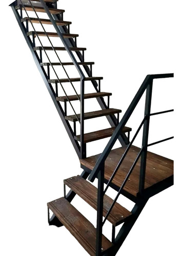 Escalera Caracol De Hierro Y Madera Para Interiores