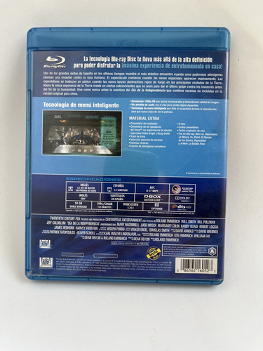 Día De La Independencia - Roland Emmerich - Blu Ray (Usado)