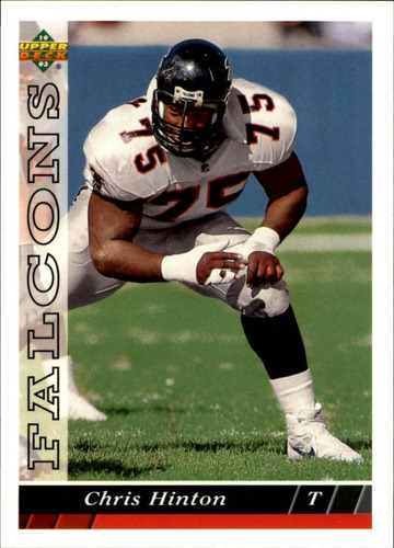 1993 Upper Deck #157 Chris Hinton  Atlanta Falcons