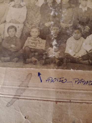 Antigua Foto Escolar Año 1900 (Usado)