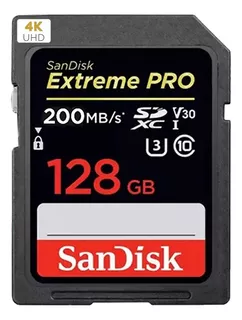 Memoria Sandisk Sd Xtreme Pro 170mbs 128gb Camara Sony Canon