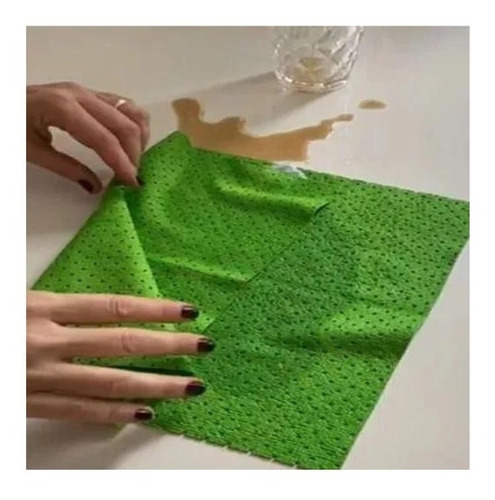 Paño microfibra Laffitte color verde super absorbente 30x40cm