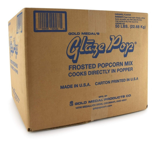 Caramelo Palomitas Glaze Pop  22.7 Kg Envio Gratis Cinepolis