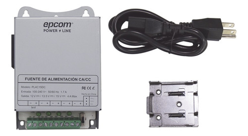 Fuente De Poder 4 Cámaras 12v 4a Instalación En Pared O Riel