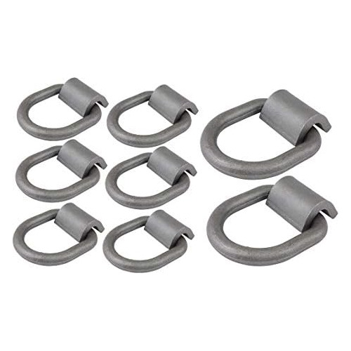 (8 Pack) 1/2  Heavy Duty Weld-on Forged D Ring 12,000 L...