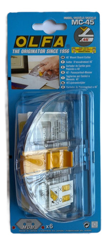 Cutter Olfa Mc-45 Cortador Para Posición A 45° Grados