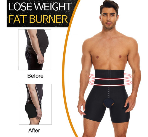 Faja Bóxer De Control De Abdomen Tiro Alto Para Hombre