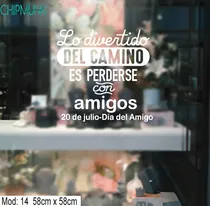 Comprar Vinilos Para Vidrieras - Locales- Dia Del Amigo Modelo 14