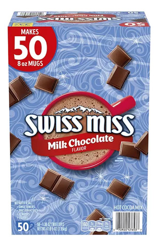 Chocolate Caliente Swiss Miss 50 Sobres Importado 