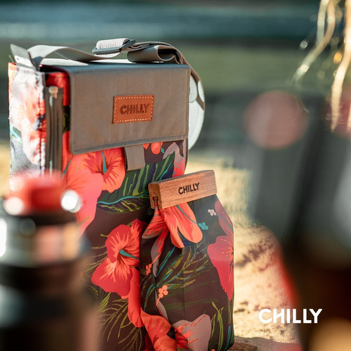 Imagen 2 de 10 de Bolso Matero Desplegable Diseño Hibiscus Chilly