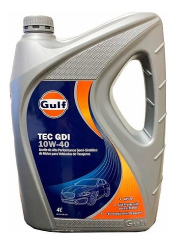 Aceite Gulf Tec Gdi 10w40 Semisintetico 4l