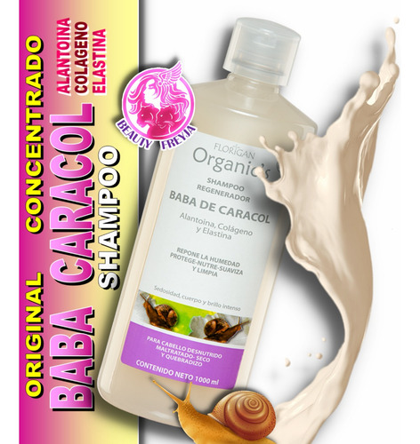 Shampoo Baba De Caracol Elastina Colageno Florigan 1tl Origi
