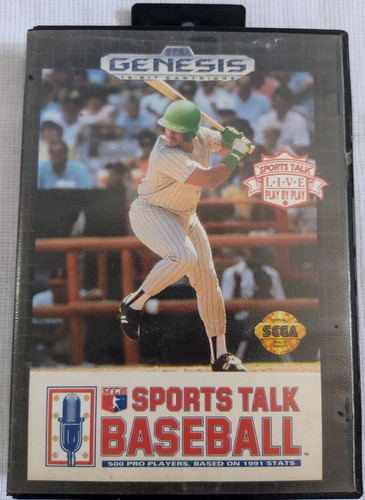 Sports Talk Baseball Original Sega Genesis En Recuerdos Cg