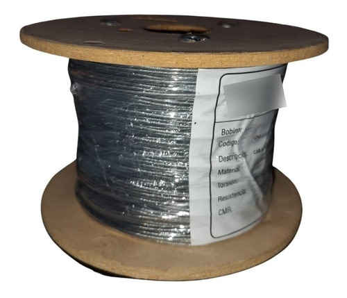 Cable De Acero Galvanizado Flexible 1,5mm 1x19 Bobina 100m