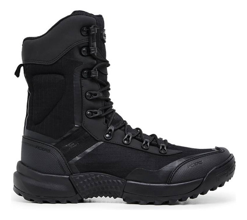 Bota Acero Ponto 50 Preto Contorno Couro Tatico Rip Stop