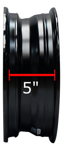 Empi Rines Brm Negro Brillante 15x5 Ancho 5/205 Vocho 2 Piez