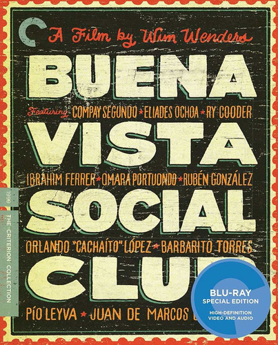Blu-ray Buena Vista Social Club / De Wim Wenders / Criterion