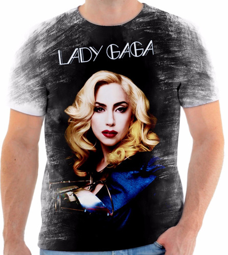 Camiseta Blusa Personalizada Lady Gaga Cantora Pop 4