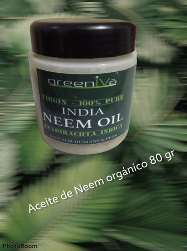 Aceite De Neem Puro 100% Orgánico Grado Cosmético. 80 Gramos