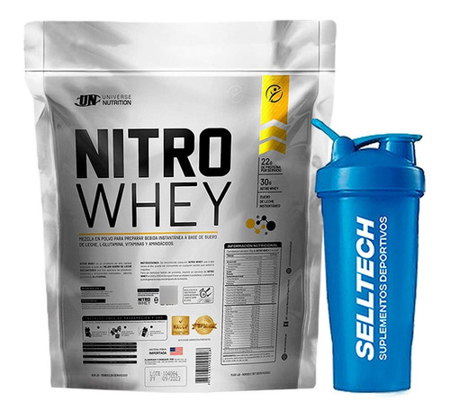 Proteína Universe Nutrition Nitro Whey 3kg Vainilla + Shaker