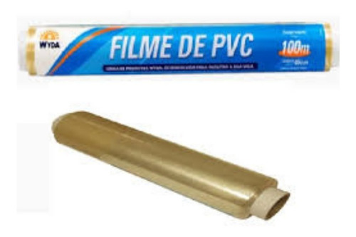 Refil Filme Pvc 45x100m Amarelo Profissional