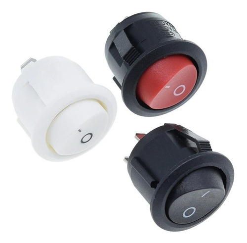 Pack 10pcs Interruptores Negros Plást 6a/250vac 10a/125vac