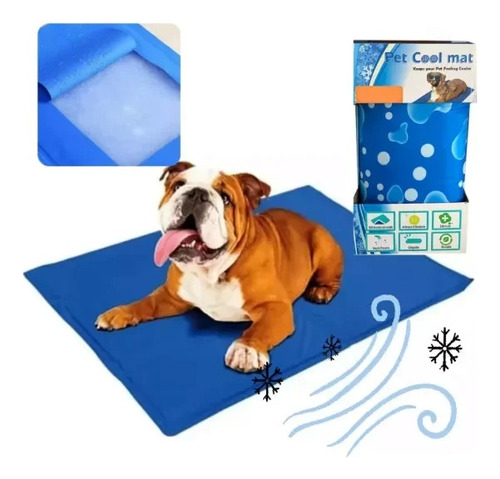 Manta Gel Refrigerante P/ Perro Grande Cool Mat 90x50 Verde Claro