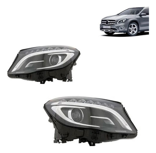 Par Farol Gla 45 Amg 2015 16 17 Com Led Bixenom Sem Reator