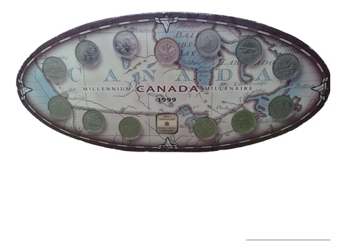 Colección 13 Monedas De Canadá 25 Centavos En Blíster 1999