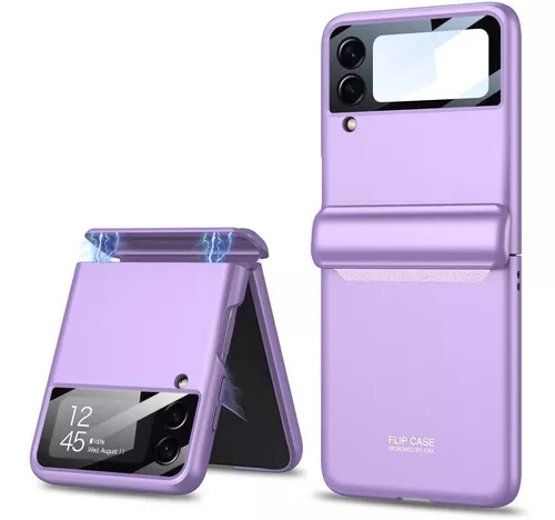 Funda para Galaxy Z Flip 3, con bisagras y protector de pantalla con lápiz  táctil y soporte para bolígrafo, funda plegable para Samsung Galaxy Z Flip