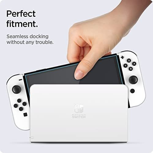 Imagen 6 de 7 de Vidrio Spigen Para Nintendo Switch Oled X2