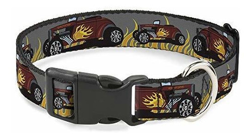 Collar De Gato Con Hebilla Breakaway Hot Rod Flames 8 A 12 P