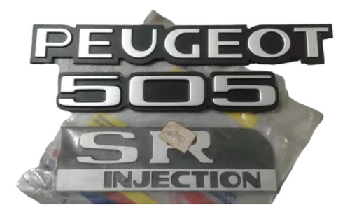 Peugeot 505 Sri 2.0 Juego De Insignias Traseras