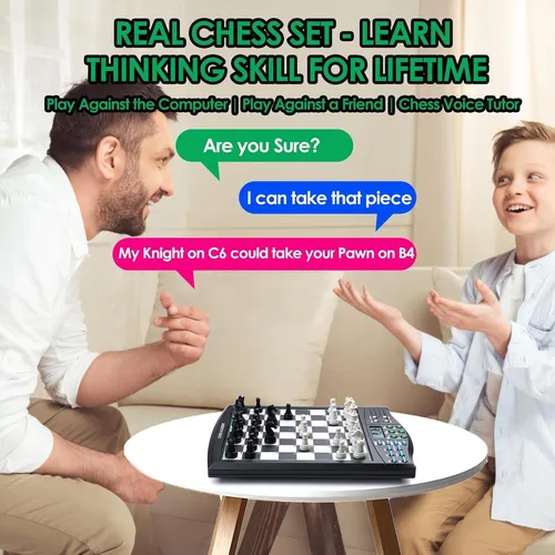 Juego De Ajedrez Electrónico Leafitoys Con Tutor De Voz