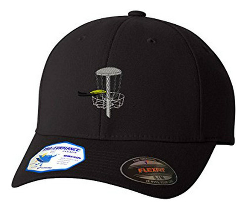Disc Golf Flexfit Adulto Pro-formance Sombrero Negro Pequeño