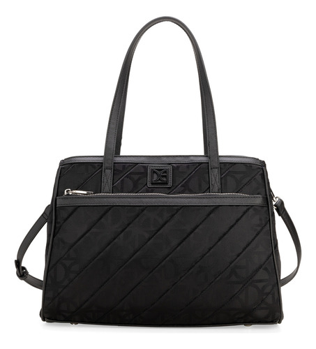Bolsa Satchel Cloe Eresmi Grande Color Negro