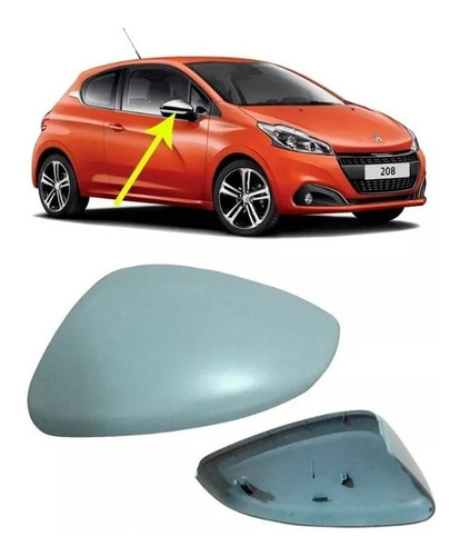 Imagen 1 de 9 de Embellecedor Derecho De Espejo Peugeot 208 Codigo 1609866480