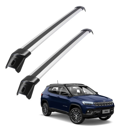 Rack Travessa Bagageiro Jeep Compass 2022 2023 2024 Acoplada