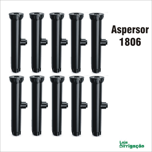 Aspersor Spray 1806 Rain Bird Sem Bocal - Kit Com 10 Unidade