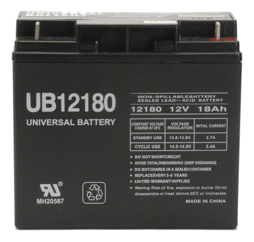 Universal Power Group Bateria Repuesto Para Jnc100 Jnc110