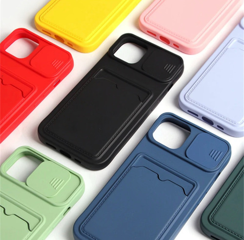 Funda Silicona Suave Con Billetera Para iPhone 14 Pro Max