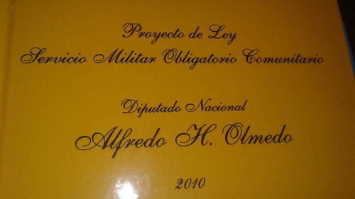 Libro Ley Servicio Militar Obligatorio Comunitario Olmedo 