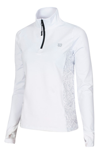 Buzo Wilson Sweat Medio Cierre Mujer Tenis Padel Golf 97905d
