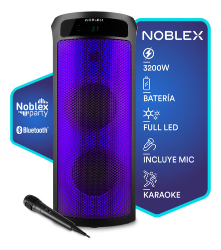 Torre De Sonido Noblex Mnt490f Bluetooth 3200w