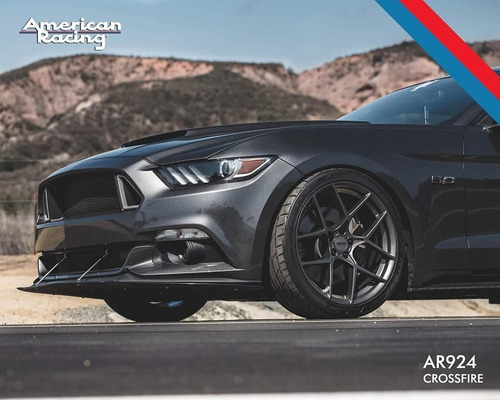 Rines 20 5/114.3 Ar927 American Racing Ford Mustang 2007/2019 Progresivo 9 Y 10.5 Directo Negros Originales